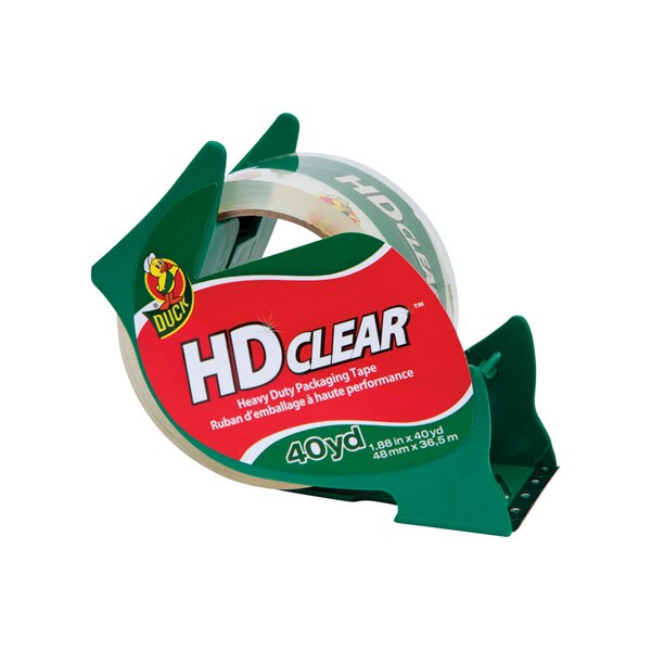 Duck Brand Duck HD Clear 1.88 in. W X 40 yd L Heavy-Duty Packaging Tape with Dispenser 281012 - main